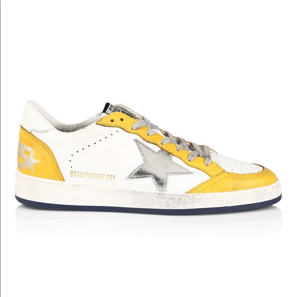 Golden Goose Other - Golden Goose Ball Star Net Low Sneakers Yellow/White Men’s EU 44/US 11 $530
